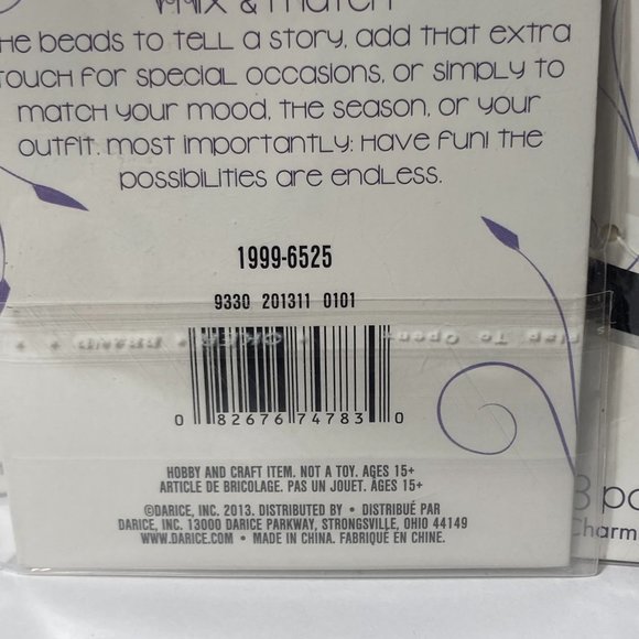 Jewelry Charm Sliders Brown Silver 3 Packs Mix and Mingle Darice Bands a Bling - Picture 8 of 12